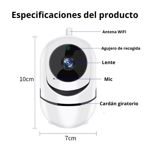 Cámara robótica de visión nocturna Wifi